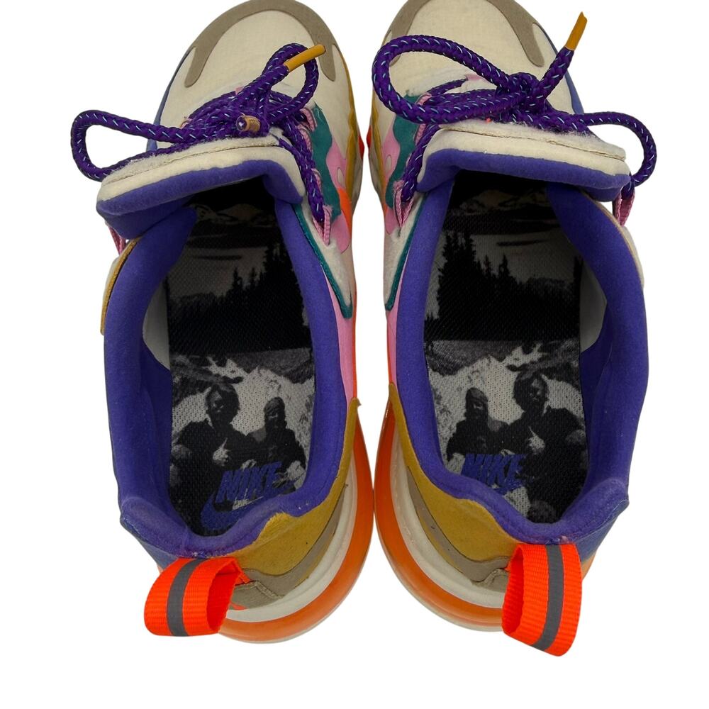 Nike Air Max 270 React Sneakers Women’s 7.5 Multicolor CU3014-181 - Picture 6 of 10
